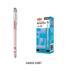 BEIFA GA802 0.5 मिमी सुई टिप प्लग इन प्रकार चिकनी लेखन के लिए उच्च क्षमता वाले त्वरित सूखी स्याही पेन, अतिरिक्त फाइन प्वाइंट जेल स्याही पेन