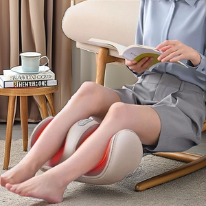 LEMESY China Electric Roller Shiatsu <b>Vibration</b> Air Pressure Foot and Calf Massager with Timing <b>Control</b> PU Material Model Z01 - Product Image 2