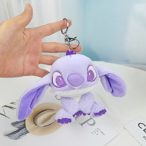 Porte-clés en peluche cousu populaire et mignon, jouet de dessin animé Lilo & <span class=keywords><strong>Stitch</strong></span>, porte-clés en peluche, accessoires pour <span class=keywords><strong>sac</strong></span> <span class=keywords><strong>à</strong></span> <span class=keywords><strong>dos</strong></span> - Product Image 3