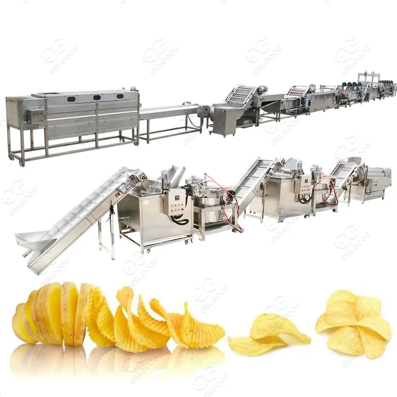 Automatico Stabilisce di Patate Farina Linea di Produzione di Macchina per Fare Patatine Fritte Frittura Croccante Da Fecola di Patate