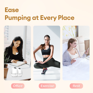 เครื่องปั๊มนมไฟฟ้าแบบพกพาคุณภาพสูง 3 โหมด ซิลิโคนคู่ ใช้งานได้โดยไม่ต้องใช้มือ สำหรับ<span class=keywords><strong>เด็ก</strong></span> ผลิตโดยบริลเลียนท์ ควอลิตี้ - Product Image 5