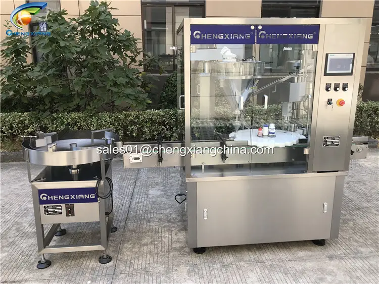 CHENGXIANG powder filling machine 50g 100g automatic chilli powder filling and capping machine