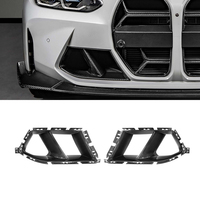 Conducto de Aire Delantero de Repuesto Profesional Compatible con BMW M3 G80 BMW M4 G82 2021+ Estilo MP, Juego de Piezas de Fibra de Carbono Preimpregnada en Autoclave