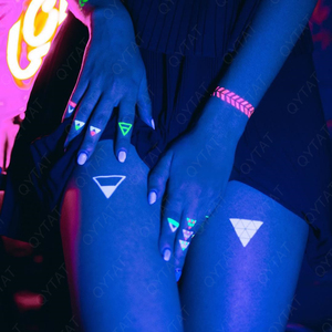 Tatuajes Temporales Fluorescentes Luminosos Coloridos Personalizados - Product Image 5