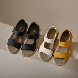 Zapatos romanos a la moda, zapatos de maternidad versátiles con velcro, zapatos de mujer de talla grande, sandalias planas - Product Image 3