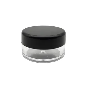 3ml 5ml 10ml 15ml 20ml small round cosmetic jar for traveling dispenser skin care cream transparent plastic acrylic jar