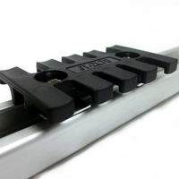 Plaques de décharge de traction de fixation de câble avec pieds à pression pour accessoires de câblage de montage de rails C30