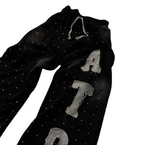 Sudadera con capucha y cremallera de estilo único para hombre, bordado personalizado, estilo Hip Hop, tela de lana de algodón, conjunto de sudaderas con capucha de invierno para hombre - Product Image 4