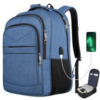 Mochila para Portátil Personalizada de Fábrica, Antirrobo, para Viajes de Fin de Semana, Negocios, con Puerto de Carga USB