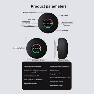 <span class=keywords><strong>Altavoz</strong></span> inalámbrico resistente al agua Audio para baño Dispositivo de escucha para baño Altavoces de ducha portátiles - Product Image 2