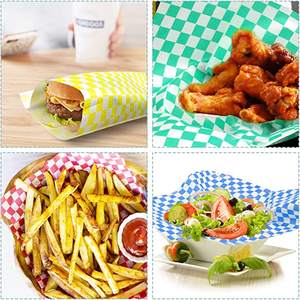 食品グレードスクエア耐油包装紙カラークラフト紙 - Product Image 5