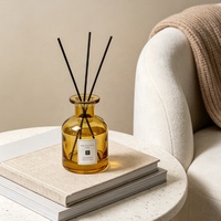 Diffuseur d'huiles essentielles d'aromathérapie, diffuseurs à bâtonnets d'arômes, coffret cadeau, bouteille en verre de luxe avec bâtonnets