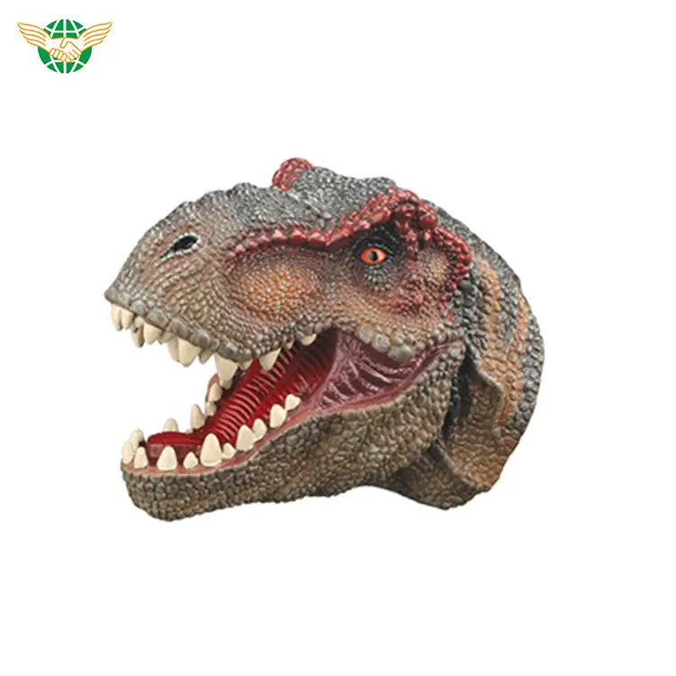PVC Dinosaur Hand Puppet 4 Styles Dinosaur Toys Assorted Simulado Dinosaur cabeça para crianças