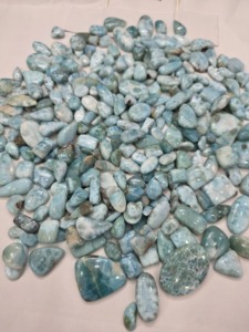 Natural <b>Rainbow</b> Larimar Cabochon Loose Gemstone-Polished Color Play Mix Sizes High Quality Certified for Jewelry Making - Product Image 2