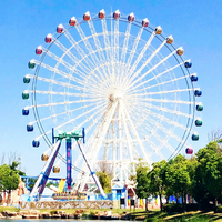 Grande Roue Géante de 65 m pour Projets de Parcs d'Attractions Extérieurs avec Équipement Commercial de Manèges de Type Grande Roue