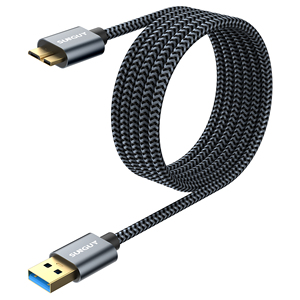 Cable USB 3.0 Retráctil y Flexible de Carga Rápida SUNGUY Tipo-A a Tipo-C, Personalizable, con Material Trenzado Ecológico - Product Image 4