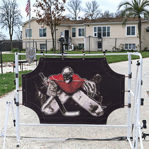 But de hockey sur glace professionnel pour la rue avec sangles faciles à fixer, grande taille 72 pouces, bâche de tir pour l'entraînement au hockey sur glace de rue - Product Image 1
