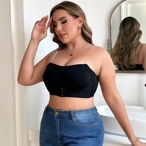 <span class=keywords><strong>Soutien</strong></span>-<span class=keywords><strong>gorge</strong></span> push-up sans bretelles <span class=keywords><strong>grande</strong></span> <span class=keywords><strong>taille</strong></span> pour femmes, <span class=keywords><strong>soutien</strong></span>-<span class=keywords><strong>gorge</strong></span> <span class=keywords><strong>bandeau</strong></span> invisible avec fermeture à crochet au dos, sans armatures pour robe de mariée - Product Image 4