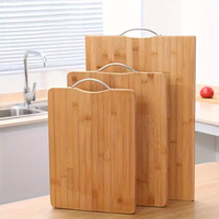 Planche à découper en bambou en gros, style chinois, planche à découper de cuisine, planche à découper en bambou de grande taille, lot de 3