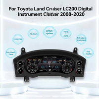 Foforfor Pantalla LCD de 12.3'' con Sistema Linux, Velocímetro Digital Ultra para Toyota Lc200 2008-2020, Accesorios para Automóviles