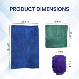 Toalla de Microfibra de Lujo NOVISON para Lavado y Secado de Autos, Diseño de Bucle Retorcido de Alta Densidad, Absorbente de Agua, Modelo Y-1213-65 - Product Image 2