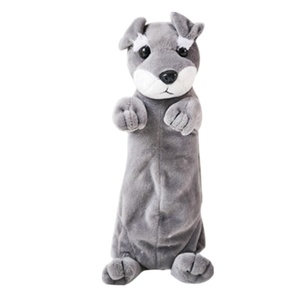 Commercio all'ingrosso di Kawaii di Cancelleria Peluche con la Chiusura Lampo Sacchetto di Peluche Animale Del Fumetto di Figura del Cane Sacchetto Della Matita di Scuola Forniture - Product Image 1