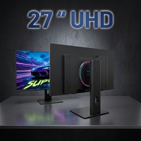 Moniteur de jeu pour PC de bureau 27 pouces QD-OLED 4K double mode 320Hz FHD 240Hz 0,03 ms GTG AI-PQ Esports HDMI 2.1 Type-C 90W