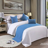 Literie d'hôtel personnalisée 100% coton respirant et durable, ensemble de literie sur mesure, taille/couleur personnalisées, fermeture à boucle, Vietnam