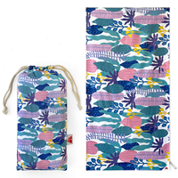 Serviette de plage grande taille en microfibre à motif animal, à séchage rapide, avec pompons, style gaufré, toutes saisons, personnalisable OEM, tendance et populaire, FREE SOUL