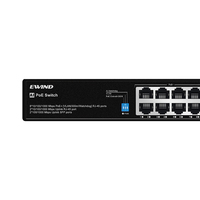 Switch PoE 8 Port Gigabit 2RJ45 2SFP Hemat Biaya Tanpa Kipas dengan Proteksi Lightning dan AI Watchdog