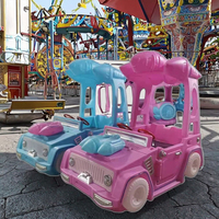 Matériel de moulage rotatif à 2 joueurs alimenté par batterie avec lumières pour parc d'attractions extérieur