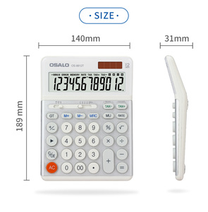 <span class=keywords><strong>Calculadora</strong></span> de impuestos de escritorio de 12 dígitos al mejor precio con pantalla grande Logotipo personalizable Función de impuestos impresa hecha de plástico - Product Image 6