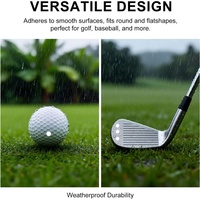 Pegatinas de golf resistentes a la intemperie con cuentas de vidrio de alta reflectividad para monitor de lanzamiento de golf, simulador de golf y cámaras de alta velocidad
