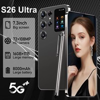 Teléfono Móvil Inteligente S26 Ultra 5G con Desbloqueo Ergonómico y Personalizado, Pantalla HD de 7.3 Pulgadas, 16 GB de RAM + 1 TB de Almacenamiento, Procesador Deca Core