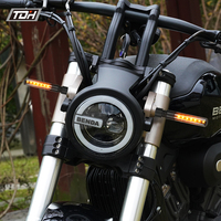 Luz Intermitente Secuencial para Motocicleta, Impermeable, con Certificación E Mark E8, 7 LED, 12V, IP65, Universal
