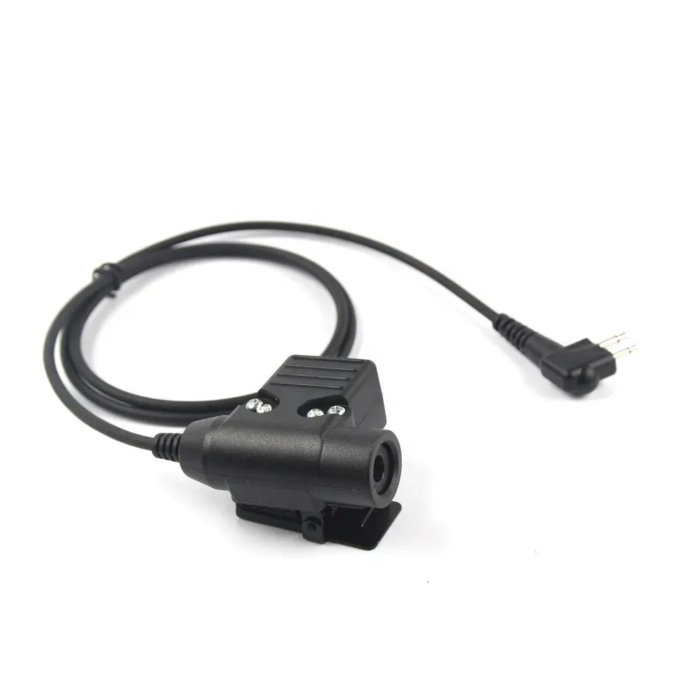 Adaptor Headset U94 PTT tombol Law Enforcemen komunikasi untuk MOTOROLA/KIRISUN/Feidaxin/HYT/PUXING/YEASU GP88 walkie talkie