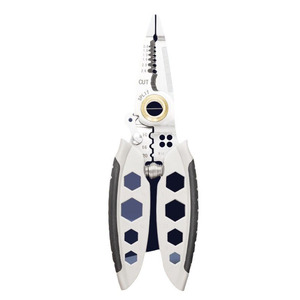 Outils spéciaux multifonctionnels pour électriciens <span class=keywords><strong>Pince</strong></span> <span class=keywords><strong>universelle</strong></span> à <span class=keywords><strong>sertir</strong></span> et à dénuder les fils d'acier Mesure métrique portable - Product Image 1