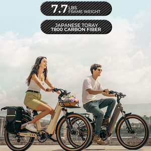 <span class=keywords><strong>Bici</strong></span> <span class=keywords><strong>Elettrica</strong></span> da Città Air750 con Doppia Batteria al Litio da 19.2Ah 48V, Velocità Massima 25mph, Opzioni Colore Grigio e Giallo - Product Image 2