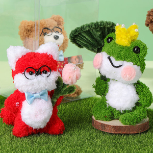 Ours de nettoyage de tuyaux en <span class=keywords><strong>fil</strong></span> métallique flou bricolage fait à la main en gros nouveau style de tiges de chenille pour animaux de bricolage - Product Image 6