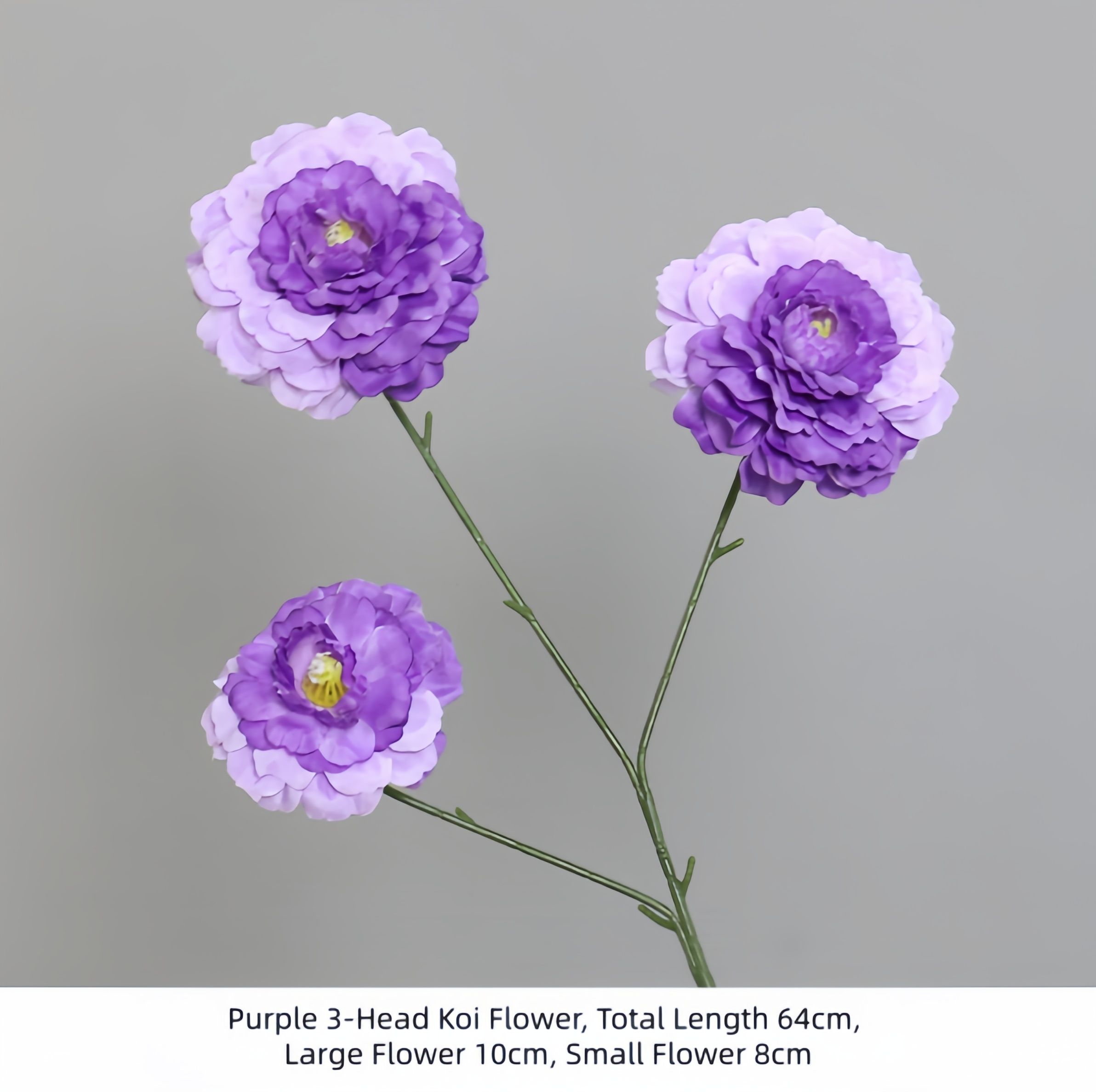 Purple 3-Head Koi Flower