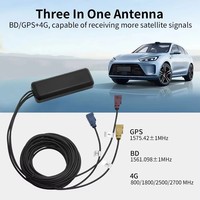 Antenne Combo Directionnelle GPS 1575.42MHz WiFi 4G LTE 28dBi Étanche à Fixation par Vis Extérieure en ABS PC pour Adaptateur MCX BNC