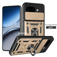 Étui de téléphone antichoc avec anneau rotatif Lichicase, nouveau modèle, pour Google Pixel 10A, coque arrière magnétique