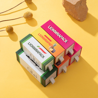 Boîte d'emballage pour rouge à lèvres de style tiroir LionwrapacK, boîte en papier cosmétique personnalisée avec ruban pour l'emballage de maquillage