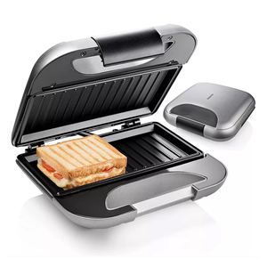 Gaufrier électrique à double tranche, avec écran d'affichage numérique, outil de cuisson manuel, gril pour sandwich et petit déjeuner - Product Image 3