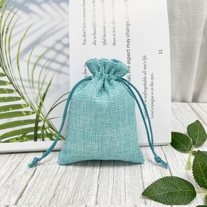 Sacs en jute personnalisables avec cordon de serrage, réutilisables, petits sacs de courses en toile de jute pour usage domestique, sacs à perruques, sac en jute - Product Image 5