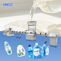 Ligne de remplissage automatique de bouteilles de shampoing HNOC, machine de remplissage et de bouchage de détergent liquide pour vaisselle