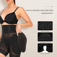 Gainant Respirant Effet Fesses Remontées Collant Taille Haute Rembourrage Hanches Amincissant pour Femme
