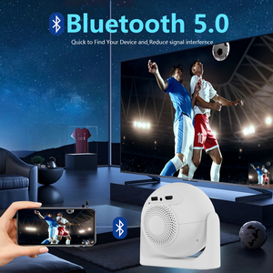 Mới Nhất 2026 Bóng Đá <span class=keywords><strong>Mini</strong></span> Xách Tay Nhà LCD 4K HD Thông Minh Rạp Chiếu Phim Tự Động Tập Trung Máy Chiếu 5G Wifi Android 13 Ngoài Trời Máy Chiếu - Product Image 5