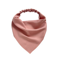 Bandana Segitiga Boho, Ikat Kepala Elastis Anti Selip, Turban Lucu, Aksesoris Rambut Bermotif Bunga