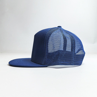 En stock – Casquettes Snapback 5 panneaux unies, personnalisables, ajustables, respirantes, unisexe, style Hip Hop, type Trucker – Vente en gros